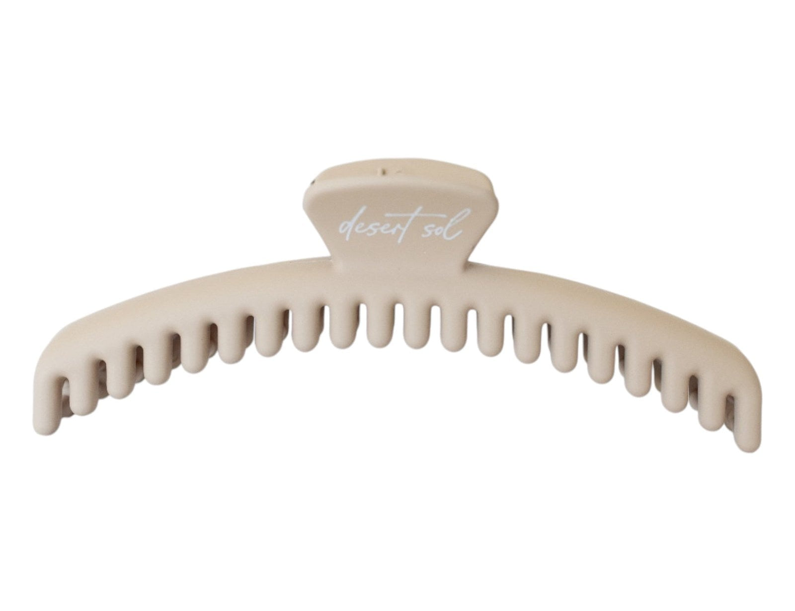 Frenchie Claw Clip in muted sand, standard size, Desert Sol
