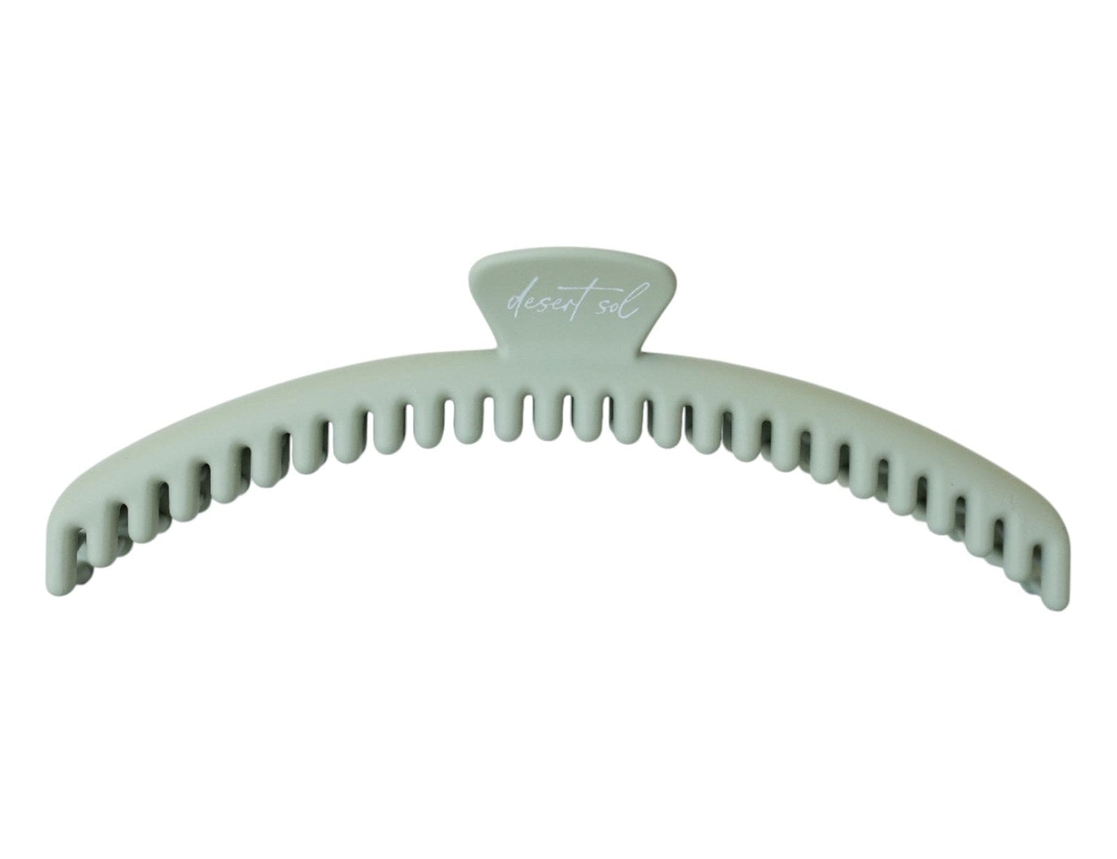 Frenchie Claw Clip in soft sage, classic size, Desert Sol