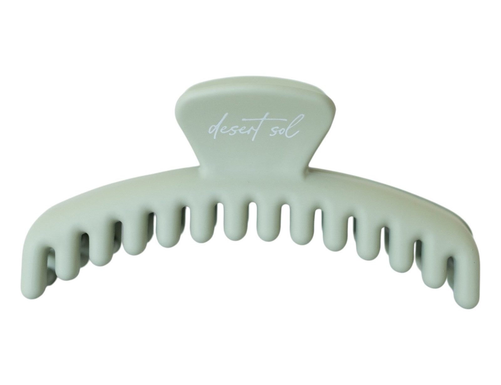 Frenchie Claw Clip in soft sage, mini size, Desert Sol