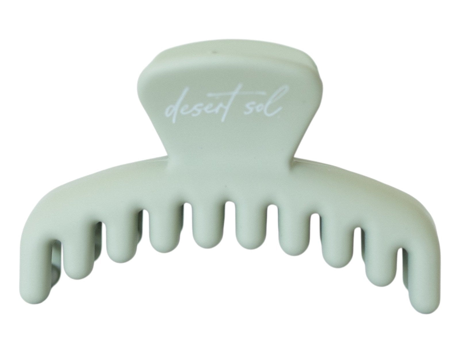 Frenchie Claw Clip in soft sage, petite size, Desert Sol