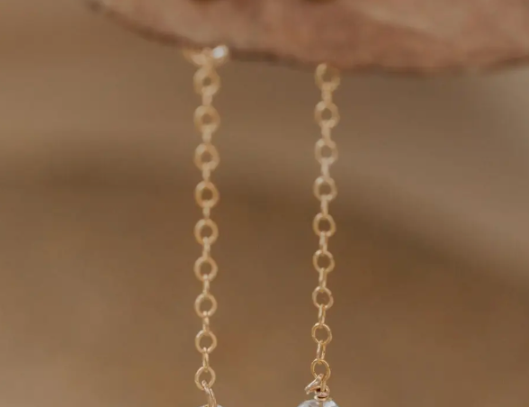 Hello Adorn Herkimer Backdrop Earrings