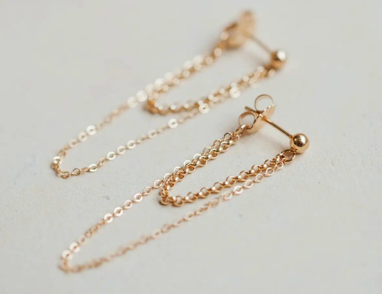 Hello Adorn Skyla Double Annex Earrings