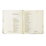 Hosanna Revival CSB Notetaking Bible Dorset theme open to Proverbs with wide journaling margins