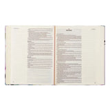 Hosanna Revival KJV Large Print Notetaking Bible Charlotte theme open to Proverbs with wide journaling margins