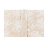 Hosanna Revival NLT Compact Bible Casablanca theme full cover spread with tonal white florals