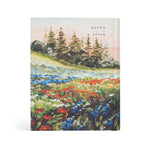 Hosanna Revival NLT Notetaking Bible Coram theme back cover with pine trees and Known & Loved lettering