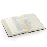 Hosanna Revival NLT Notetaking Bible Coram theme lying open at an angle