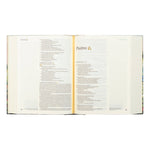 Hosanna Revival NLT Notetaking Bible Coram theme open to Psalms with wide journaling margins
