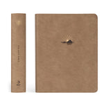 Hosanna Revival NLT Notetaking Bible Galilee theme shown with its tan spine