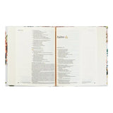 Hosanna Revival NLT Notetaking Bible Madrid theme open to Psalms with wide journaling margins