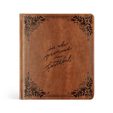 Hosanna Revival One Thing I Ask 5 Years of Prayer journal in Edinburgh, a brown cover reading He who promised is faithful
