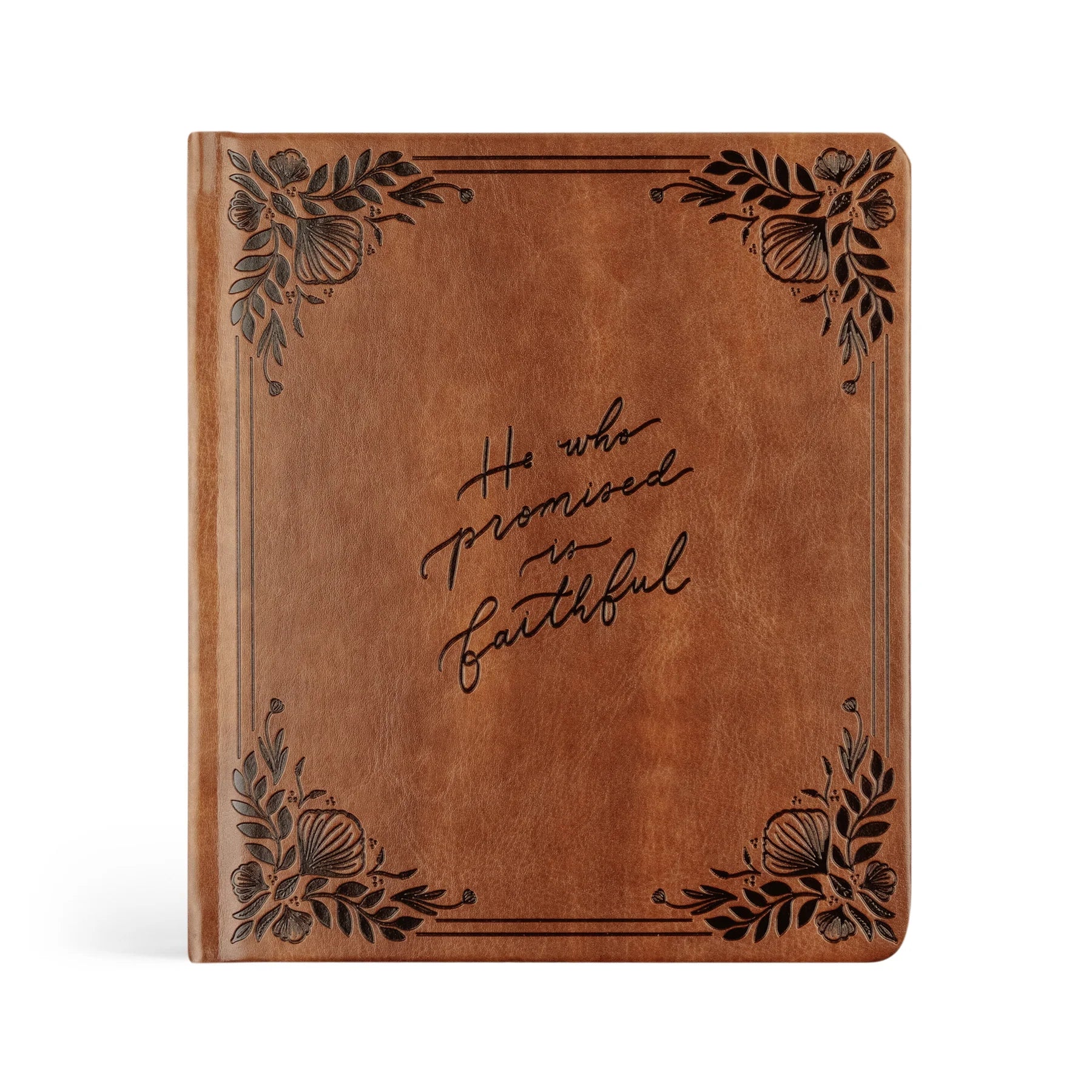 Hosanna Revival One Thing I Ask 5 Years of Prayer journal in Edinburgh, a brown cover reading He who promised is faithful