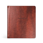 Hosanna Revival One Thing I Ask 5 Years of Prayer journal in Stockholm, a rust brown distressed faux leather cover