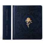 Hosanna Revival One Thing I Ask prayer journal in Versailles shown with its navy embossed spine