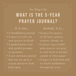 Hosanna Revival One Thing I Ask infographic explaining what the 5-Year Prayer Journal is and is not