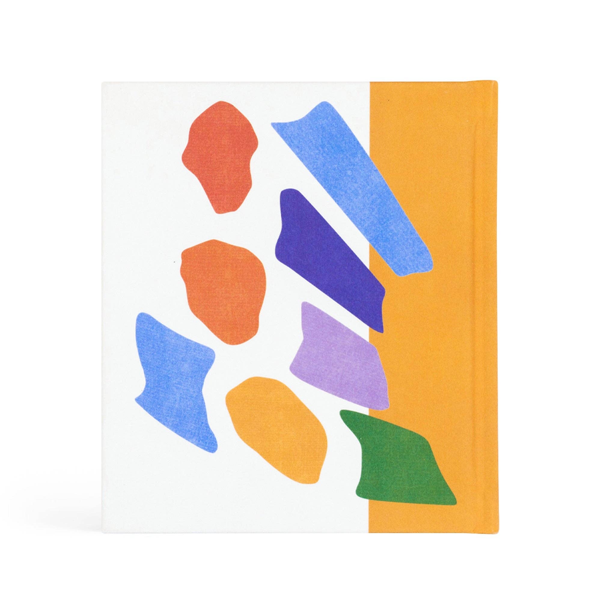 Hosanna Revival Start From Here by Ness Cannon, back cover with colorful abstract shapes on white and orange