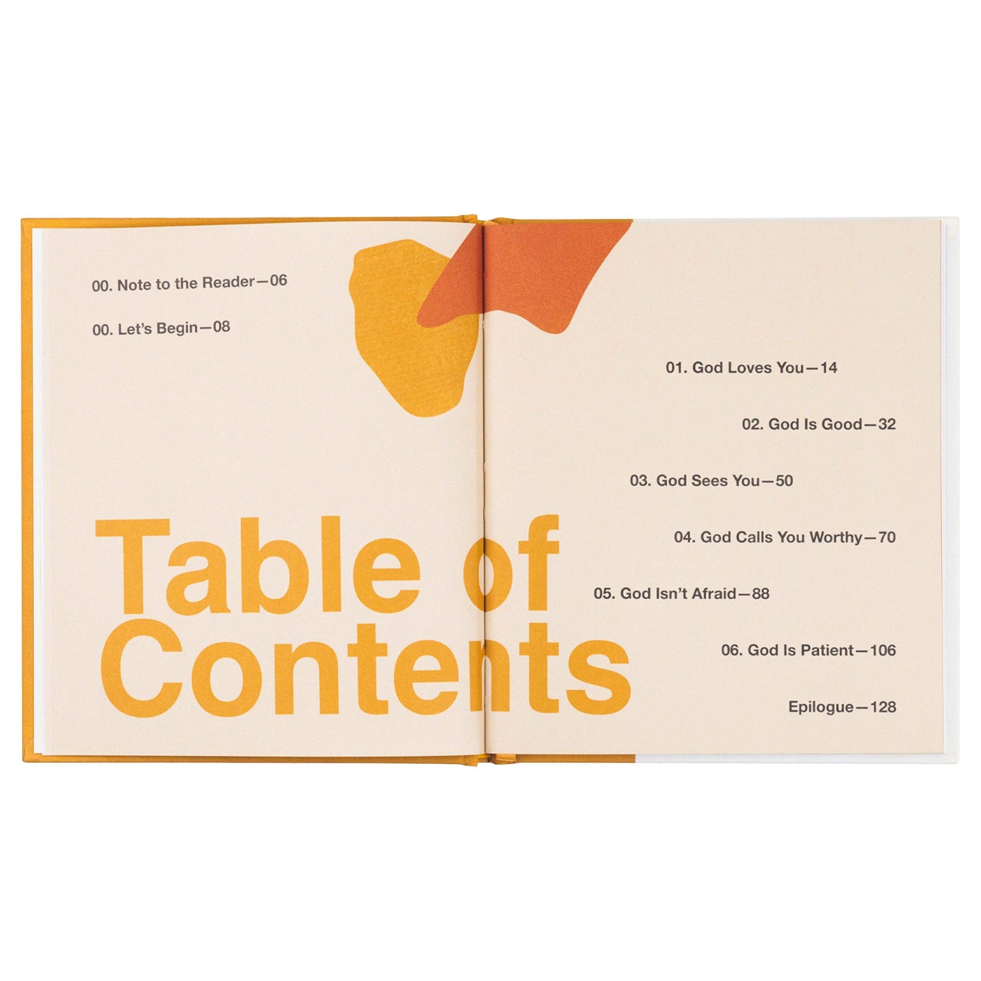 Hosanna Revival Start From Here by Ness Cannon, open to the table of contents listing six chapters