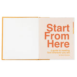 Hosanna Revival Start From Here by Ness Cannon, open to the cream title page with orange lettering