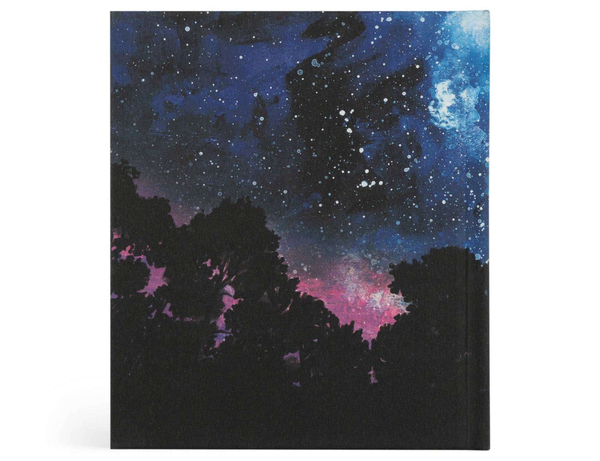 Hosanna Revival Wonder by Alicia Hamilton, back cover with a night sky over dark treetops