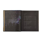 Hosanna Revival Wonder by Alicia Hamilton, open to the table of contents on a night sky background
