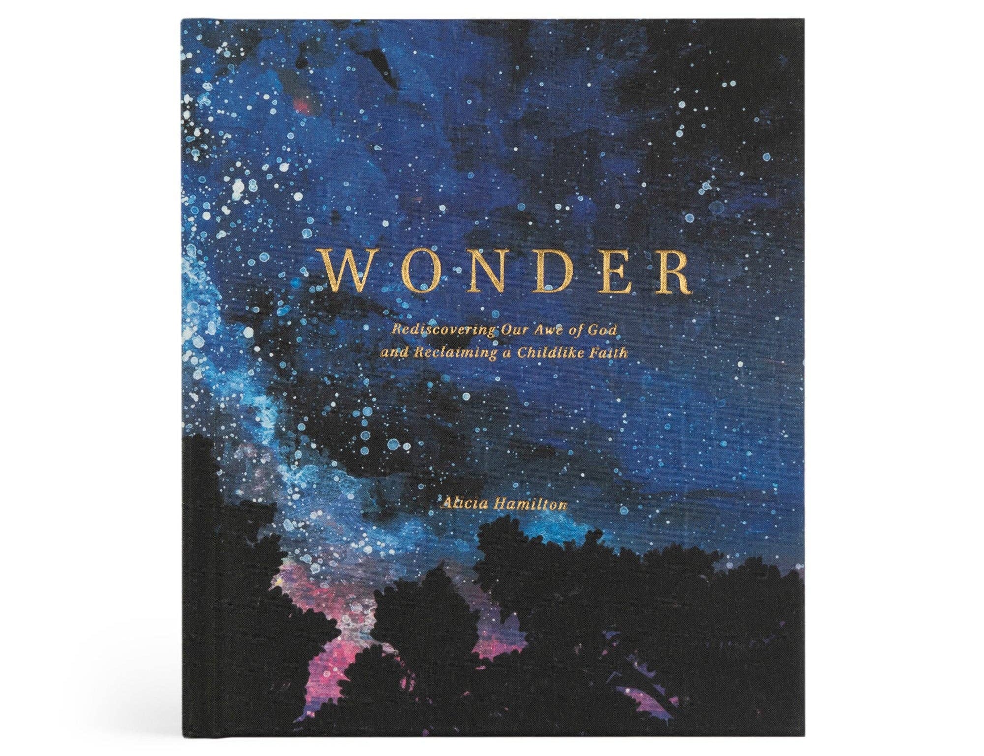 Hosanna Revival Wonder by Alicia Hamilton, a Bible study with a starry night sky and pink galaxy cover