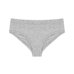 Huha Mineral Cheeky underwear in Grey, front view laid flat