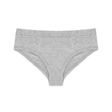 Huha Mineral Cheeky underwear in Grey, front view laid flat