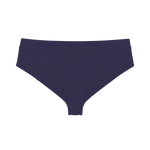 Huha Mineral Cheeky underwear in Navy, front view laid flat