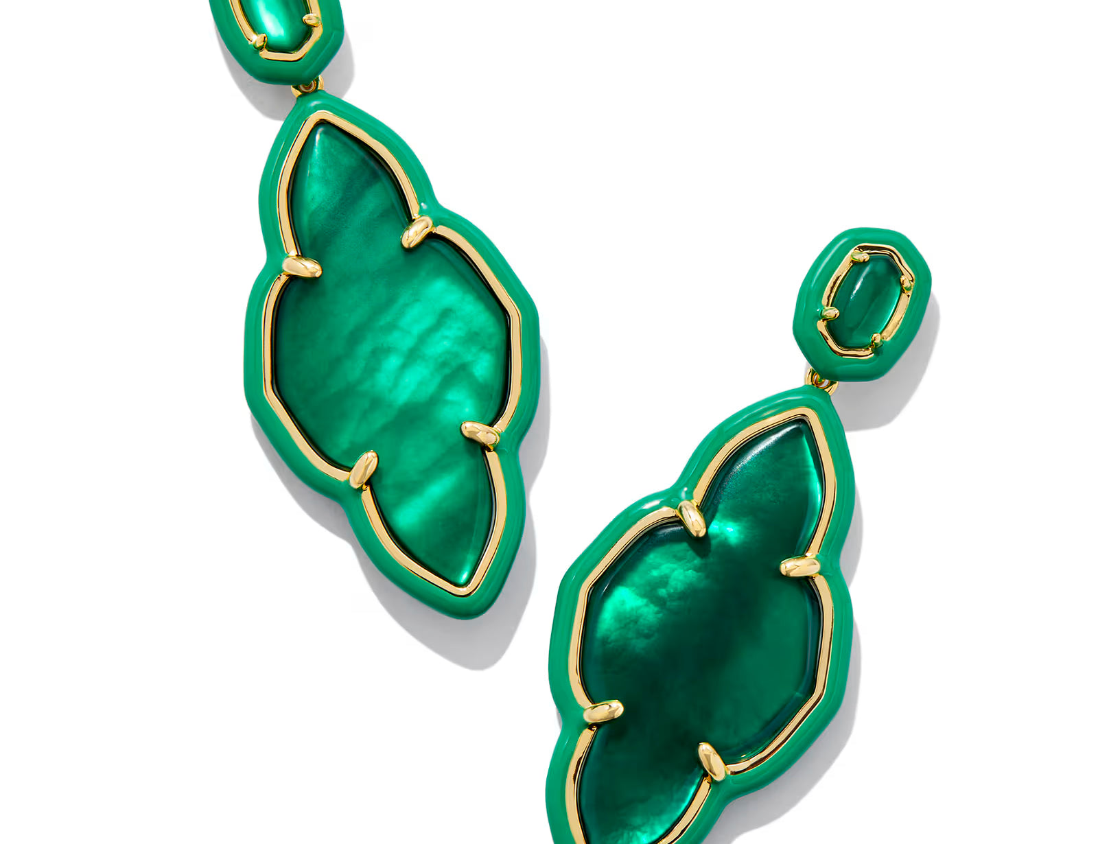 Abbie Enamel Frame Statement Earring