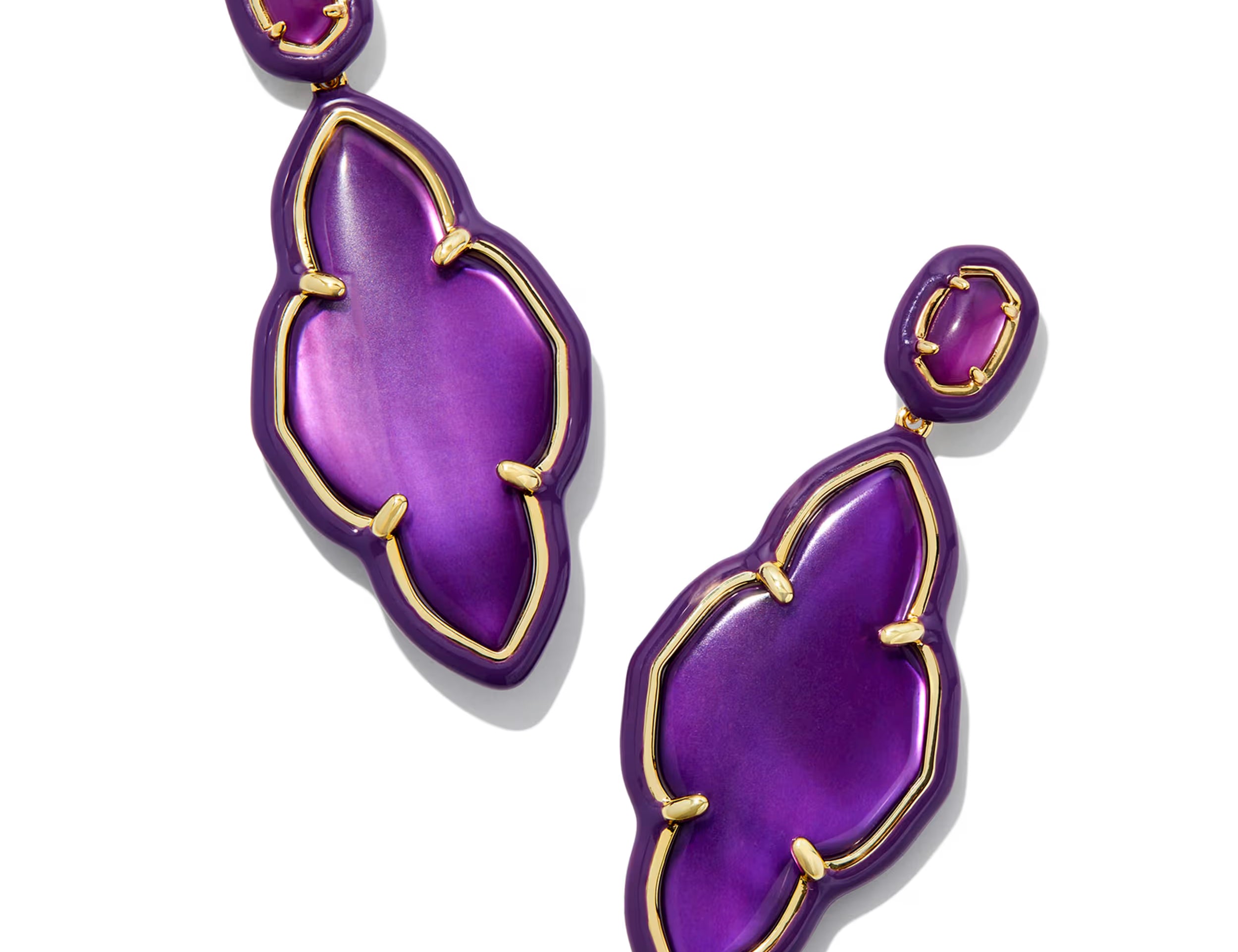 Abbie Enamel Frame Statement Earring