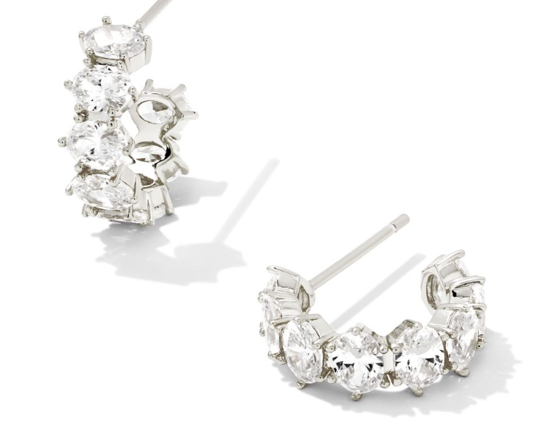 Kendra Scott Cailin Crystal Huggie Earrings