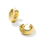Kendra Scott Embry Hoop Earrings, Gold, Third View