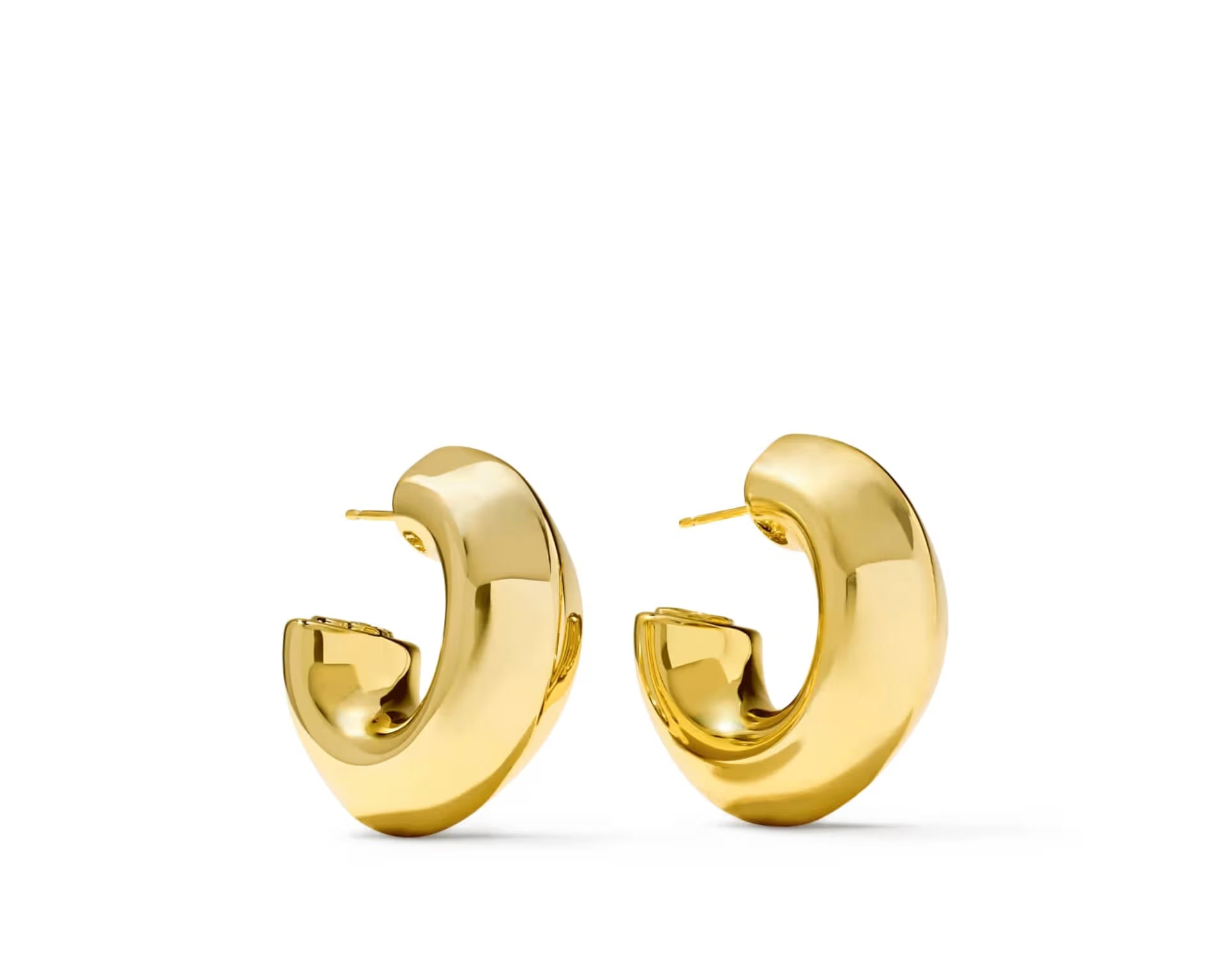 Kendra Scott Embry Hoop Earrings, Gold, Second View