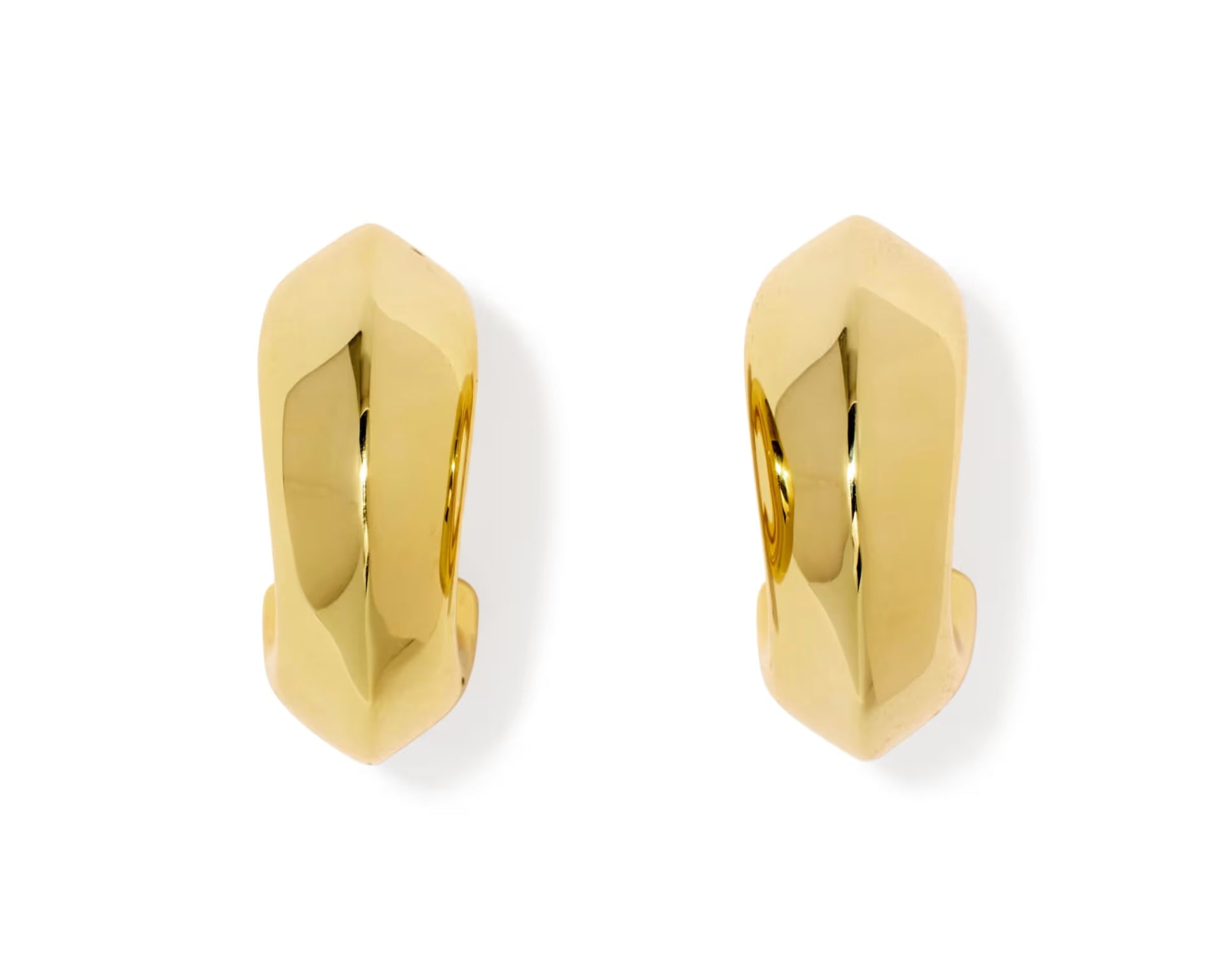 Kendra Scott Embry Hoop Earrings, Gold, Fourth View