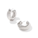 Kendra Scott Embry Hoop Earrings, Silver, Second View