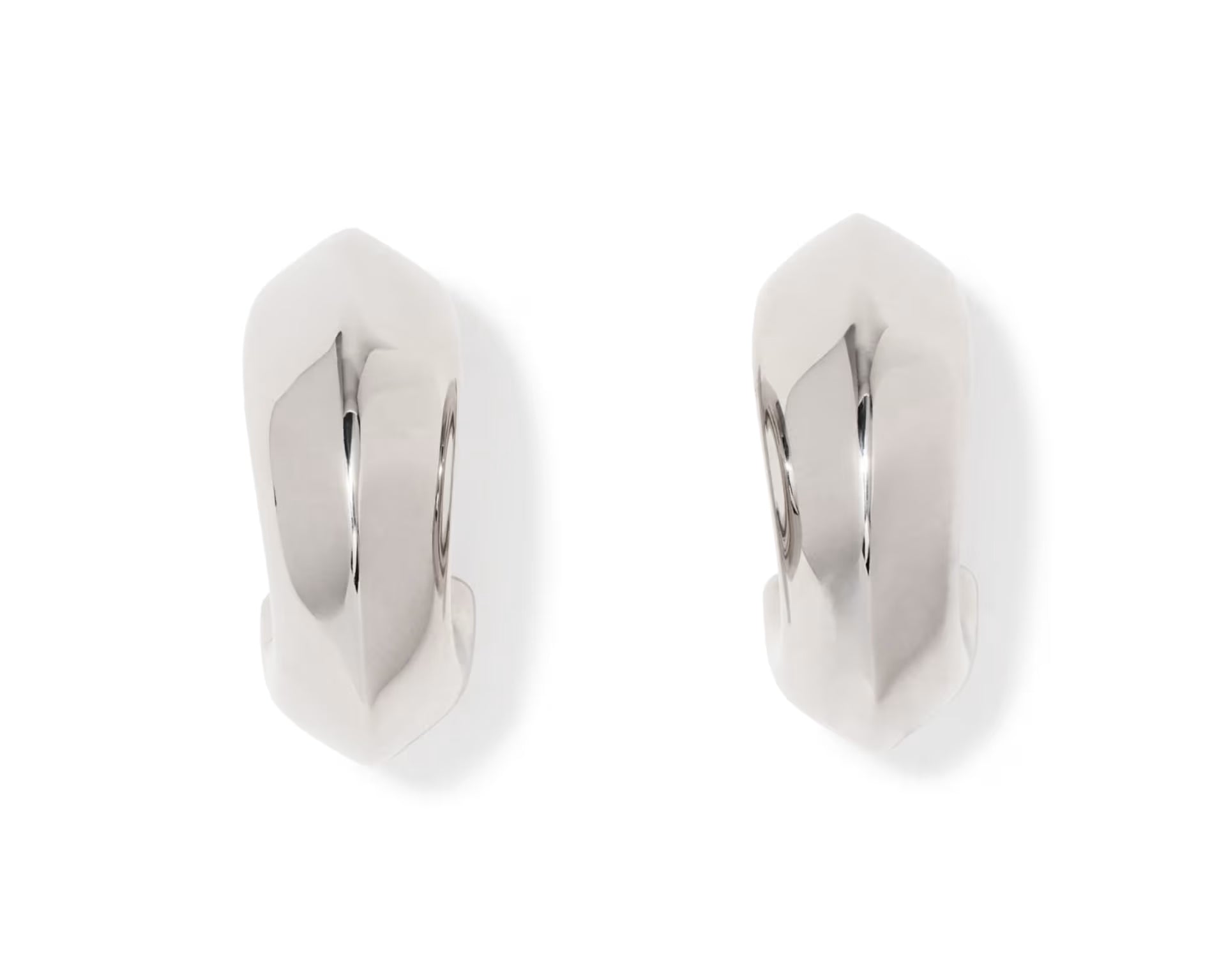 Kendra Scott Embry Hoop Earrings, Silver, Third View
