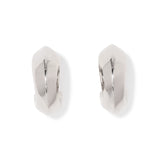 Kendra Scott Embry Hoop Earrings, Silver, Third View