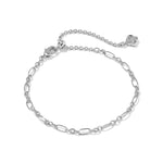 Kendra Scott Fate silver delicate link chain bracelet with extender chain