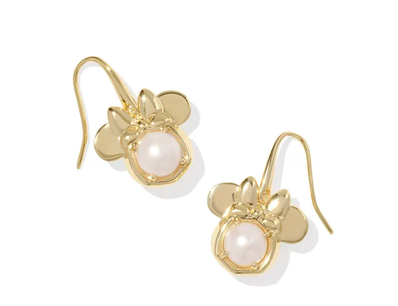 Kendra Scott Gold Minnie Mouse Drop Earring
