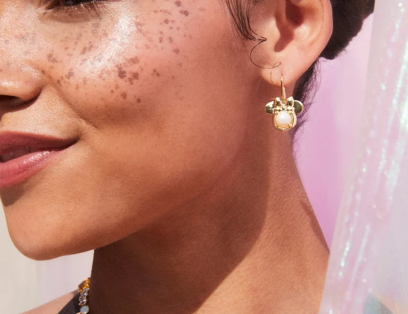 Kendra Scott Gold Minnie Mouse Drop Earring, Second View