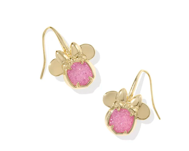 Kendra Scott Gold Minnie Mouse Drop Earrings
