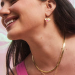 Kendra Scott Gold Minnie Mouse Drop Earrings, Second View