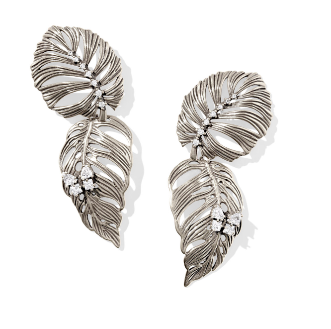 Kendra Scott Kayla Statement Earring White CZ