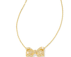 Krista Bow Short Pendant Necklace