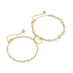 Kendra Scott Mini Elisa and Abbie Set of 2 Delicate Chain Bracelets, Third View