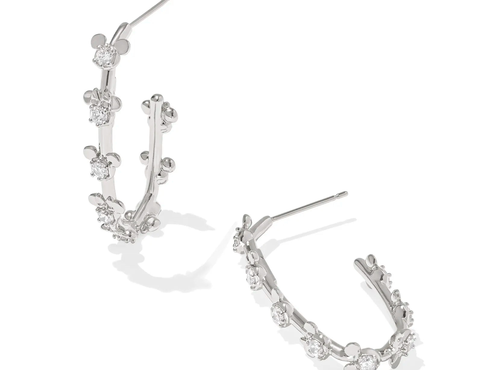 Kendra Scott Silver Mickey Minnie Mouse Hoop Earring