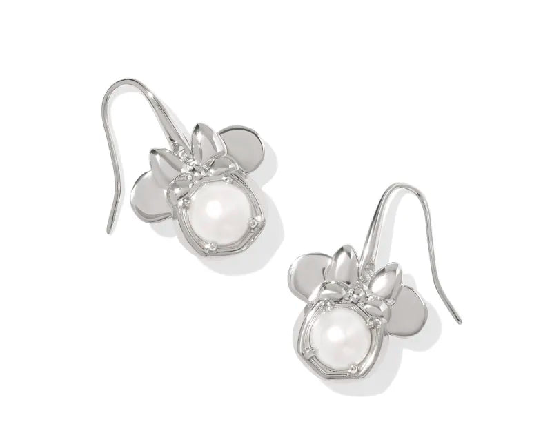 Kendra Scott Silver Minnie Mouse Drop Earrings