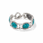 Kendra Scott Tiger Striped Daphne Vintage Silver Statement Bracelet, Second View