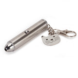 Kikkerland Laser Pointer cat toy lying flat with its cat charm and clip