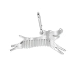 Kikkerland Tick Tool stainless steel dog-shaped comb, angled view